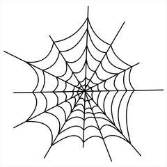 Halloween icons: thin monochrome icon set, black and white kit. Creepy and funny jack face, bat, lettering, spider web.