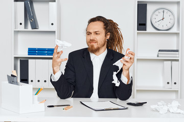 businesswoman in office