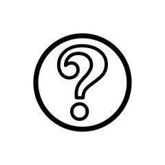 Question Mark icon vector symbol illustration