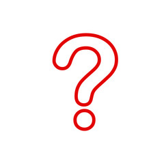 Question Mark icon vector symbol illustration