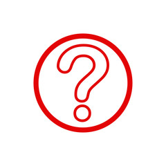 Question Mark icon vector symbol illustration