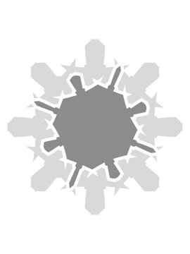 cool stern schneestern winter design dekorativ futuristisch logo symbol shirt muster sch&ouml;n