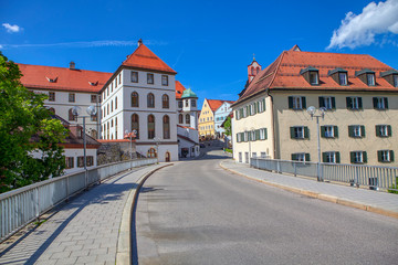 Lechhalde street in Fussen town , Germany  