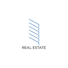 Real Estate Logo, Building, or Home, Design Vector With Line, linear, style, or mono line.