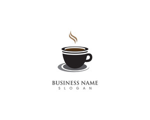 coffee cup of hot drink vector illustration