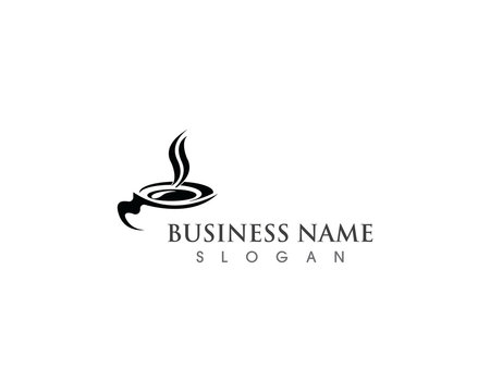 Coffee Cup drink  logo and vector icon design illustration