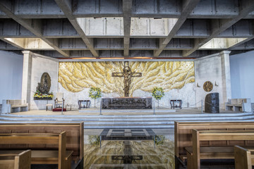20-03-2019 Coquimbo, Chile. The Third Millennium Cross is a religious memorial monument located on El Vigía hill in Coquimbo, Chile