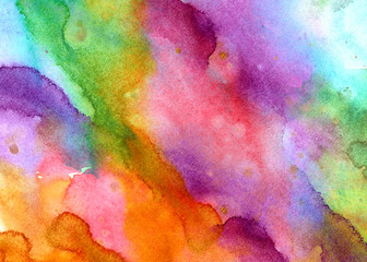 rainbow color, watercolor background, texture, paper, abstract, color