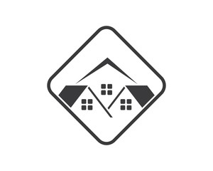 house logo icon illustration vector
