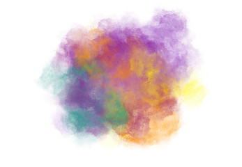 Abstract watercolor digital art painting soft focus for texture background