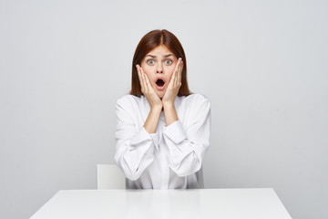 young woman in office