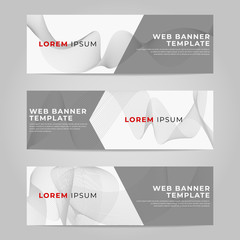 Banner web template design, background abstract design