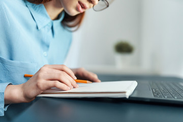 doctor working on laptop