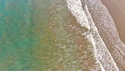 water on the beach