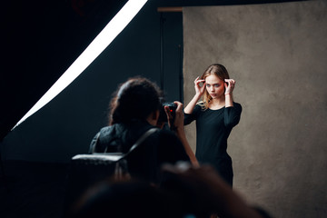 young couple dancing in nightclub