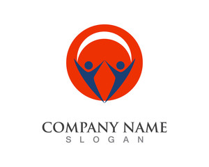 Community people logo vector symbol