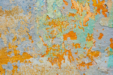 Texture of a concrete wall with cracks and scratches which can be used as a background