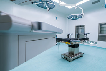 Interior of operating room in modern clinic