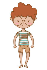 Teenager boy cartoon design vector illustrator