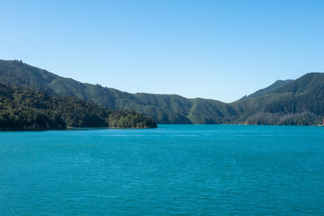 Stunning Marlborough Sounds landscape scenery in New Zealand