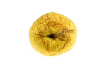 dry apple isolated on white background
