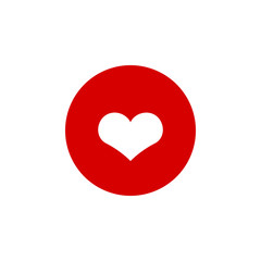 Heart icon graphic design template vector illustration