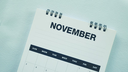 Obraz premium calendar page in pastel tone.
