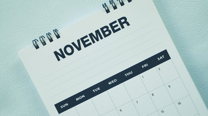 Obraz premium calendar page in pastel tone.