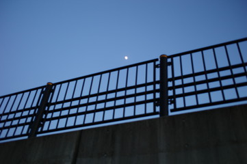 basketball net and blue sky