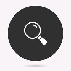 Search - vector icon. Illustration isolated. Simple pictogram.