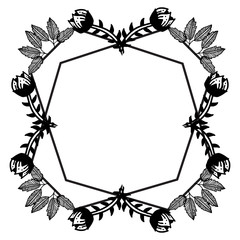 Ornament flower frame, wallpaper invitation cards. Vector