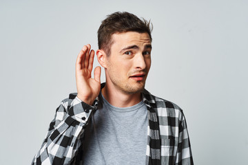 young man talking on the phone