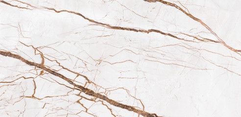 White marble with brown curve veins texture background for interior-exterior home decoration and ceramic surface.