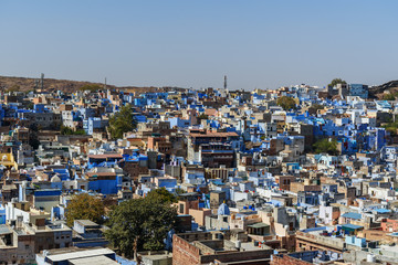 View of Blue city Jodhpur. India