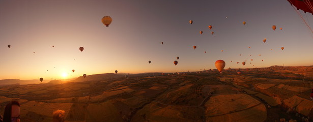 lot balonem, Wschód słońca, Kapadocja