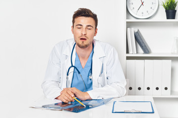 portrait of a doctor with stethoscope