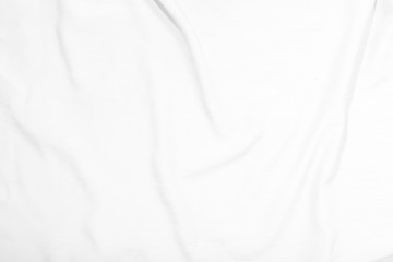 Naklejka premium White fabric, cloth wave texture background, Empty space.