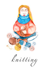 Watercolor illustrations.