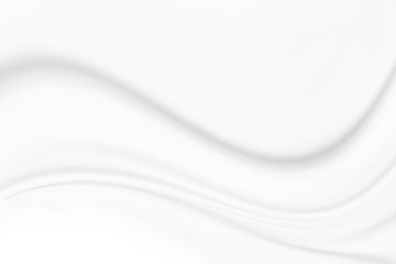 White fabric, cloth wave texture background, Empty space. / Soft image.