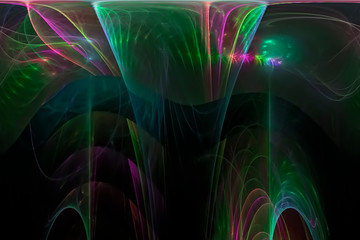 abstract digital fractal fantasy design 