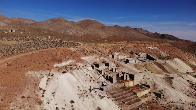 Mill in Bluestone Mining District Nevada - Aerial Drone.