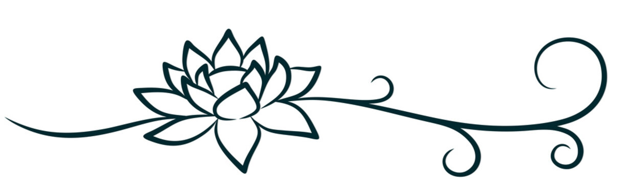 A symbol of the stylized lotus.   
