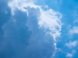 blue sky and beautiful clouds soft sun