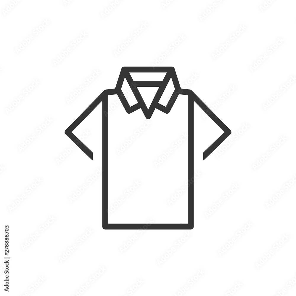 Aufkleber t-shirt icon template color editable. t-shirt symbol vector sign isolated on white background. simpl