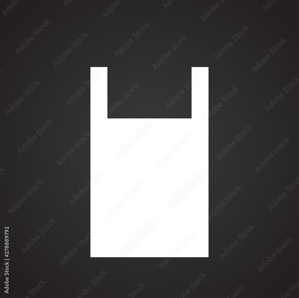 Poster plastic related icon on background for graphic and web design. simple illustration. internet concept