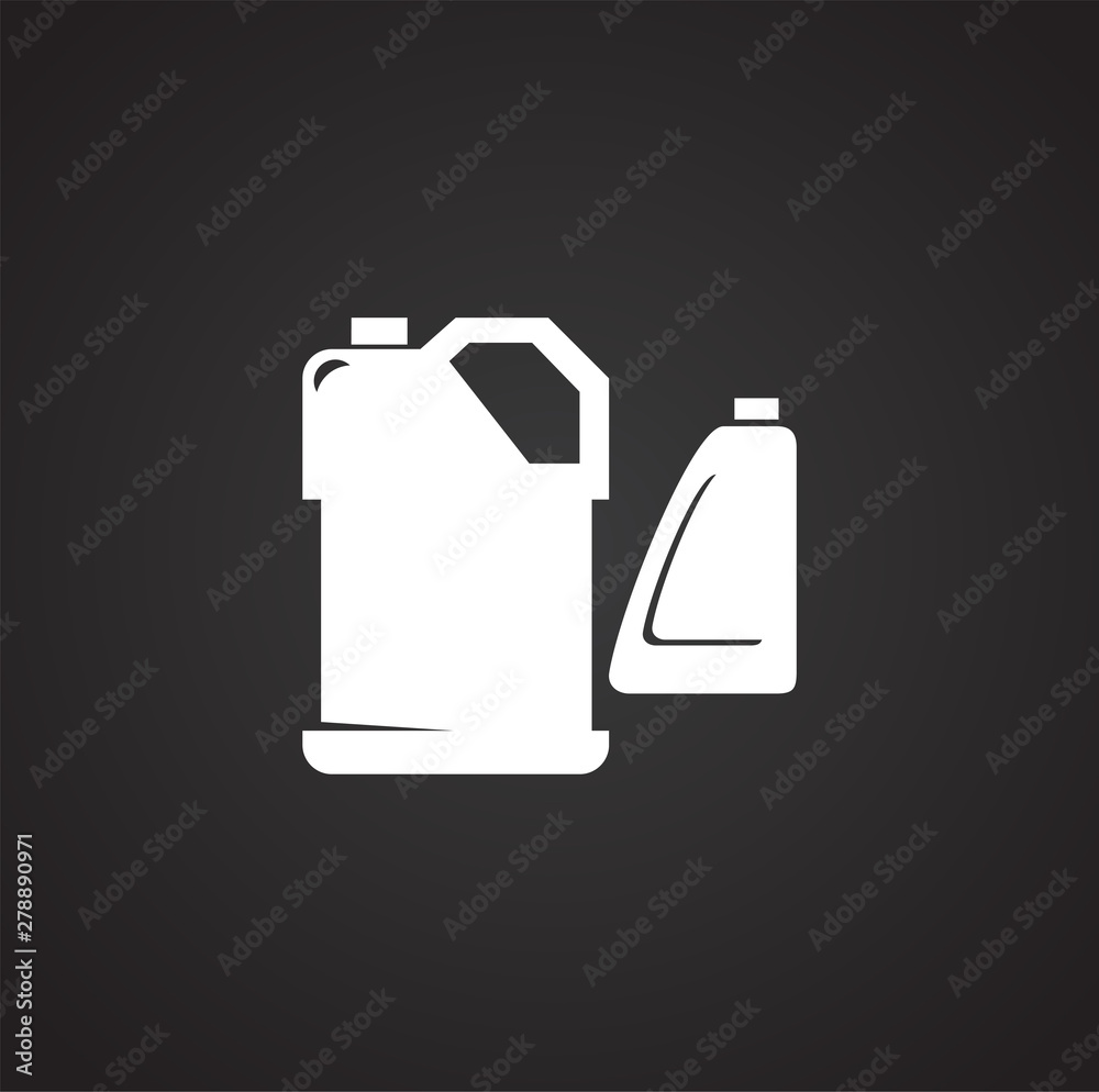 Poster plastic related icon on background for graphic and web design. simple illustration. internet concept