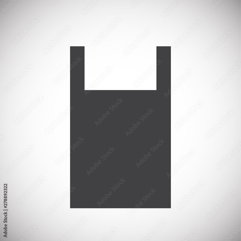 Poster plastic related icon on background for graphic and web design. simple illustration. internet concept