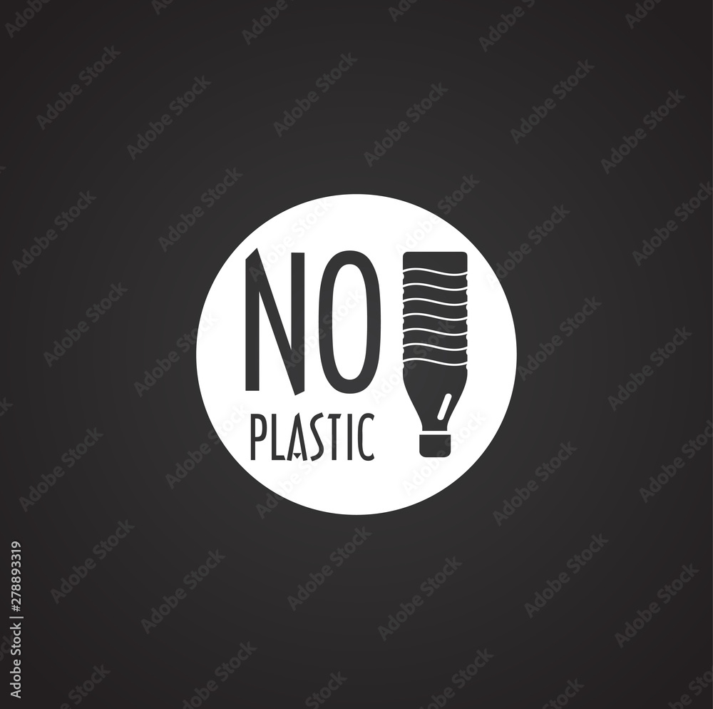 Poster plastic related icon on background for graphic and web design. simple illustration. internet concept