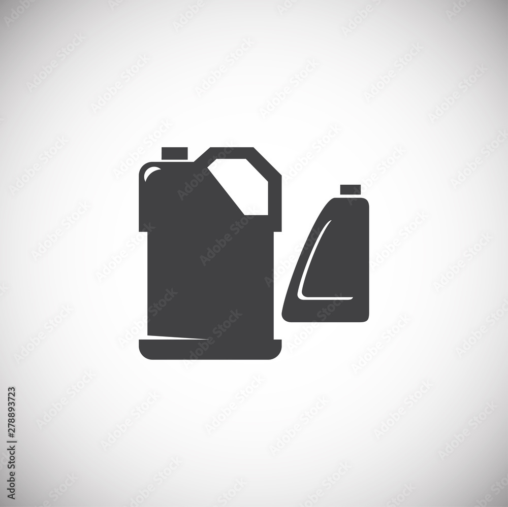 Poster plastic related icon on background for graphic and web design. simple illustration. internet concept