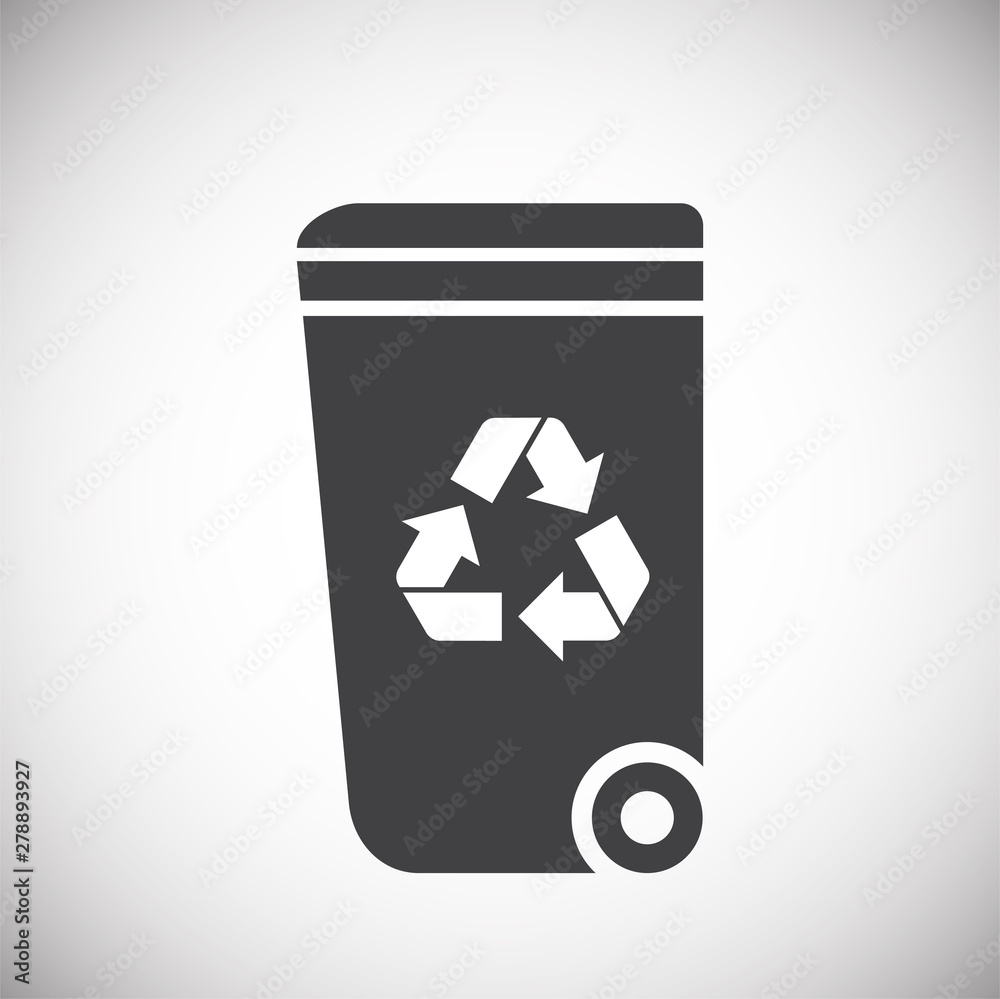 Poster plastic related icon on background for graphic and web design. simple illustration. internet concept